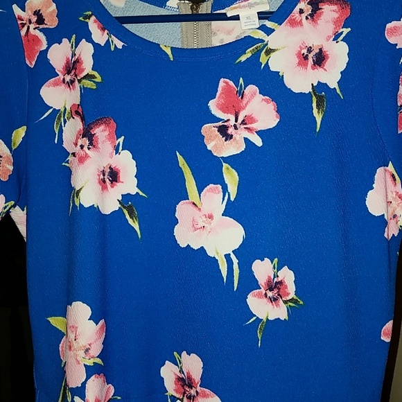 HTF GORGEOUS XL Lularoe Amelia Dress - Picture 3 of 4
